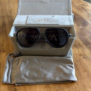 DITA VASTIK - Black Iron Aviator Sunglasses